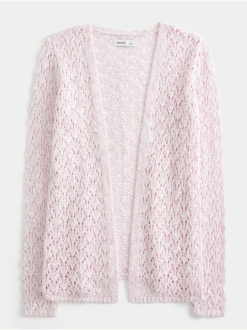 Hollister Open-Front Light Pink Women's Sweater Cardigan